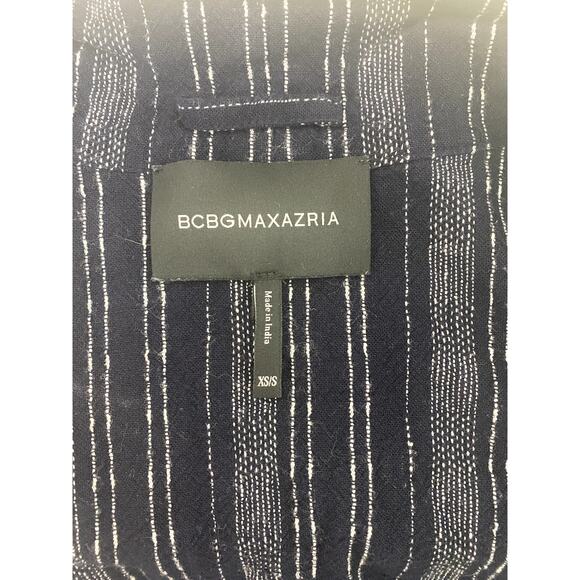 BCBG Max Azaria Navy Cream Kimono Style Jacket Size XS/Small - Picture 2 of 14